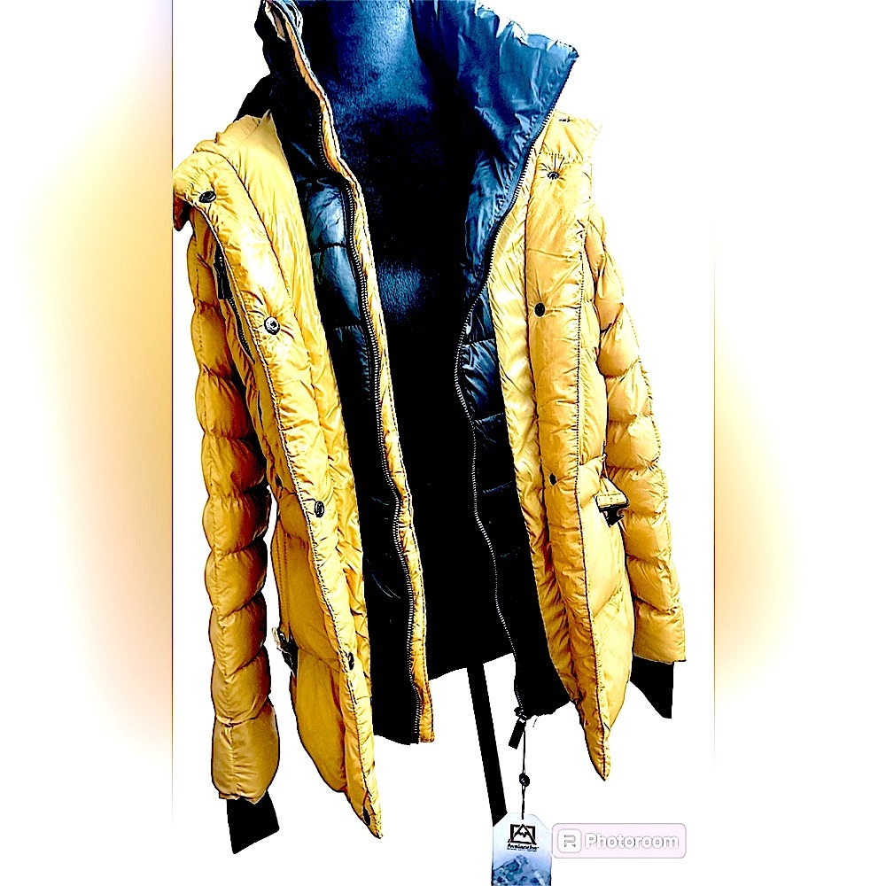 AVALNCHE ski puffer mustard jacket size M NWT